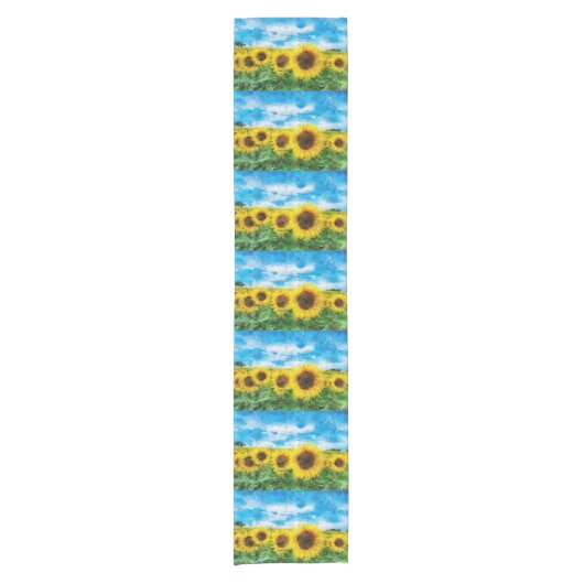 Zonnebloemen Korte Tafelloper (Voorkant)
