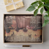 Zonnebloemen - Korte Thanksgiving Tissuepapier (Geschenk)