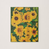 Zonnebloemen, kun je me voorstellen puzzel (Verticaal)