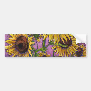 Zonnebloemen Kunst Bumpersticker