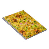  zonnebloemen Kunst Notitieboek (Rechterzijde)