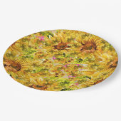  zonnebloemen Kunst Papieren Bordje (Gekanteld)