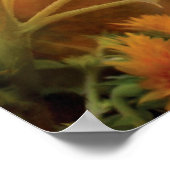 Zonnebloemen Kunst Poster/Afdruk Poster (Hoek)
