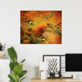 Zonnebloemen Kunst Poster/Afdruk Poster (Thuiskantoor)
