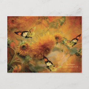 Zonnebloemen KunstBriefkaart Briefkaart