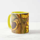 Zonnebloemen Kups Mok Cheerful Yellow Cups Glasses (Voorkant links)