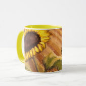 Zonnebloemen Kups Mok Cheerful Yellow Cups Glasses (Voorkant links)