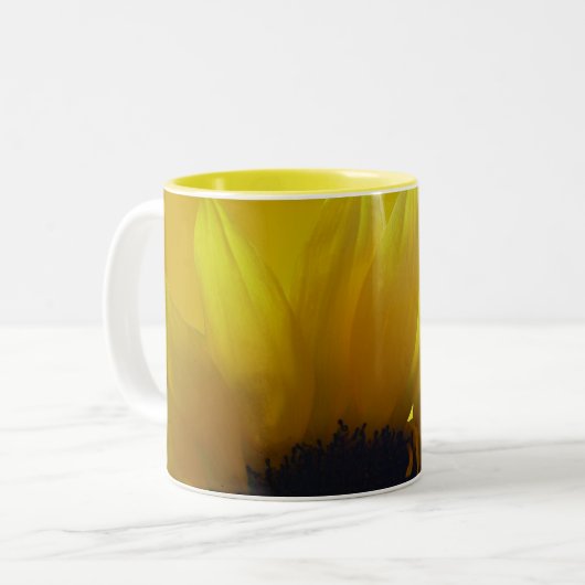Zonnebloemen Kups Mok Cheerful Yellow Cups Glasses (Voorkant links)