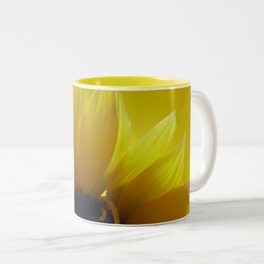 Zonnebloemen Kups Mok Cheerful Yellow Cups Glasses (Voorkant rechts)
