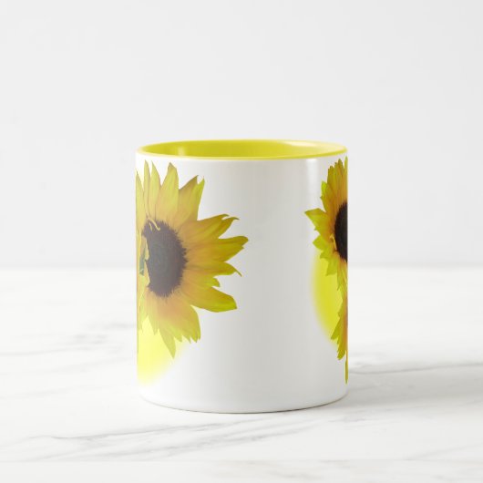 Zonnebloemen Kups Mokken Zonnegeel zonnebloemkopje (Center)