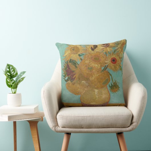 Zonnebloemen Kussen (Stoel)