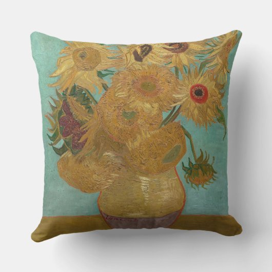 Zonnebloemen Kussen (Achterkant)