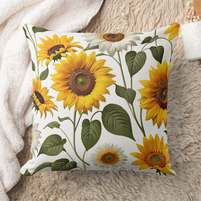Zonnebloemen Kussen (Deken)