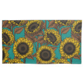 Zonnebloemen Kussensloop (Voorkant-Links)