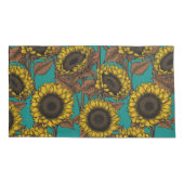 Zonnebloemen Kussensloop (Achterkant-Links)