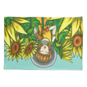 Zonnebloemen Kussensloop (Achterkant)