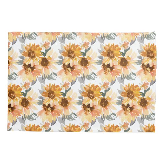 Zonnebloemen Kussensloop (Achterkant)