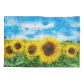 Zonnebloemen Kussensloop (Achterkant)