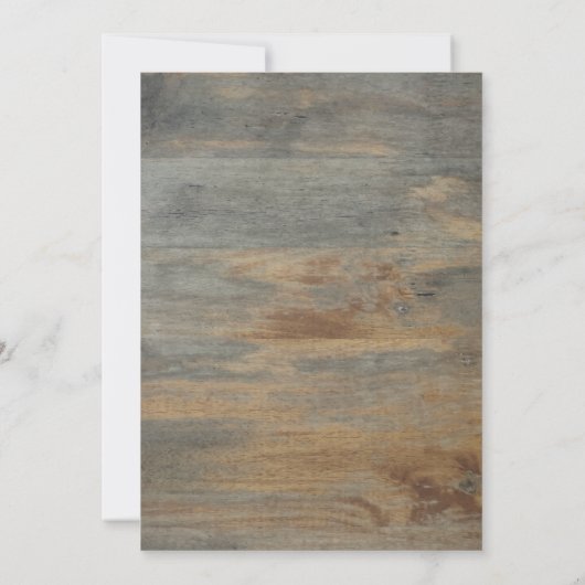 Zonnebloemen, lampjes, hout, Afstuderen van goudLi Kaart (Achterkant)