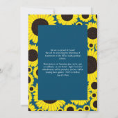 Zonnebloemen Landblauwe Afstuderen Aankondiging (Achterkant)