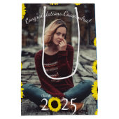 Zonnebloemen LandgraduPartij Medium Cadeauzakje (Achterkant)