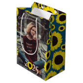 Zonnebloemen LandgraduPartij Medium Cadeauzakje (Achterkant Gekanteld)