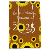 Zonnebloemen LandgraduPartij Medium Cadeauzakje (Achterkant)