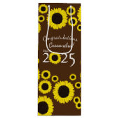 Zonnebloemen LandgraduPartij Wijn Cadeautas (Voorkant)