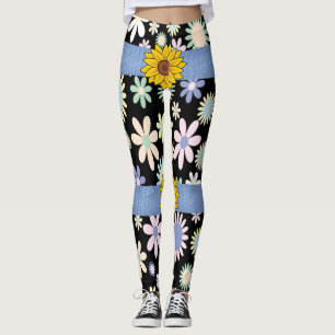 zonnebloemen - lange leggings tiener