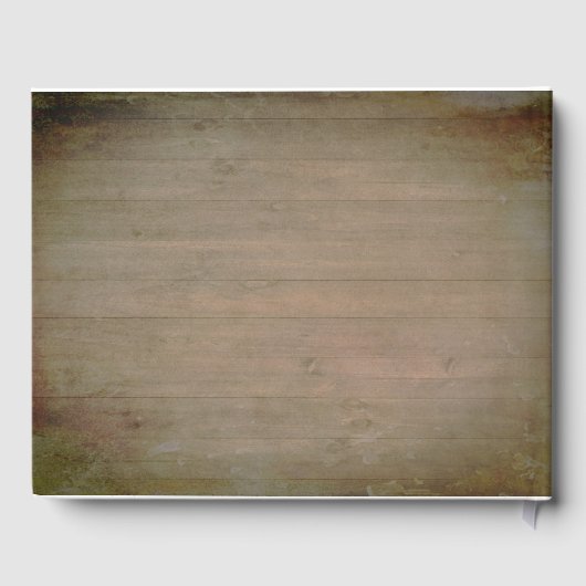 Zonnebloemen Lantaarn Rustiek Country Fall Bruilof Gastenboek (Achterkant)