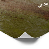 Zonnebloemen Lantern Rustic Country Wedding Sign Poster (Hoek)