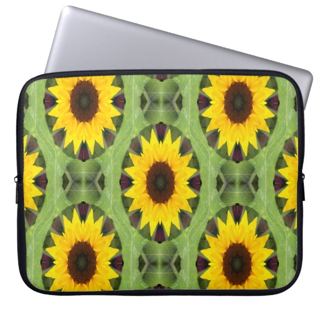 Zonnebloemen.... Laptop Sleeve (Voorkant)