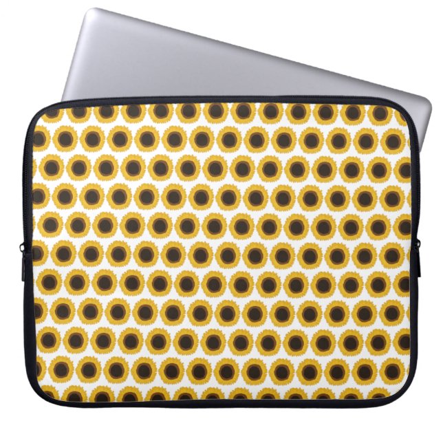 Zonnebloemen Laptop Sleeve (Voorkant)