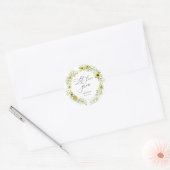 Zonnebloemen laten liefde groeien Plant gunst Ronde Sticker (Envelop)