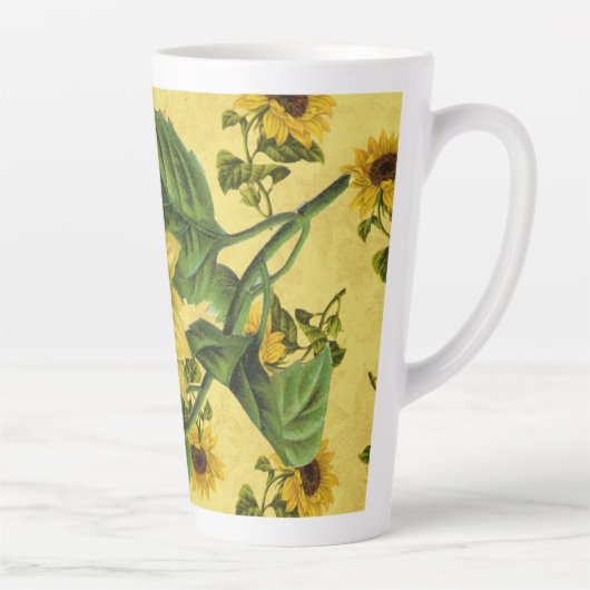  zonnebloemen latte mok (Rechts)