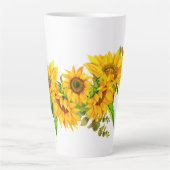 Zonnebloemen Latte Mok (Voorkant)