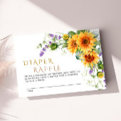 Zonnebloemen & Lavander Luier Raffle Kaart W2