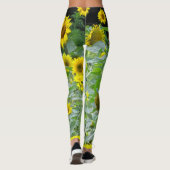 Zonnebloemen Leggings (Achterkant)