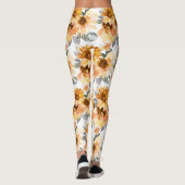 Zonnebloemen Leggings (Achterkant)