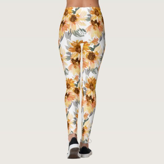 Zonnebloemen Leggings (Achterkant)