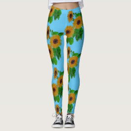zonnebloemen leggings