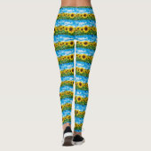 Zonnebloemen Leggings (Achterkant)