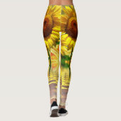 Zonnebloemen Leggings (Achterkant)
