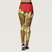 Zonnebloemen Leggings (Achterkant)
