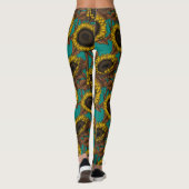 Zonnebloemen Leggings (Achterkant)
