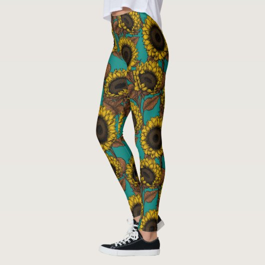 Zonnebloemen Leggings (Links)