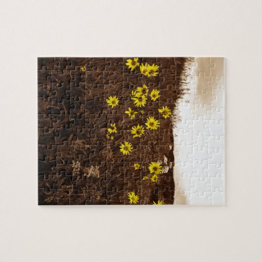 Zonnebloemen Legpuzzel (Horizontaal)