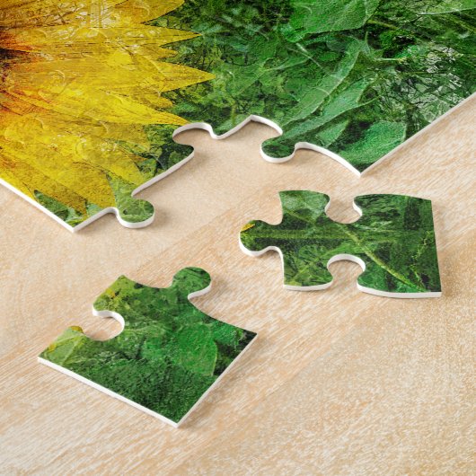 Zonnebloemen Legpuzzel (Zijkant)