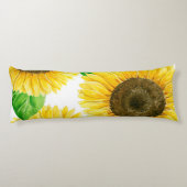 Zonnebloemen Lichaamskussen (Achterkant)