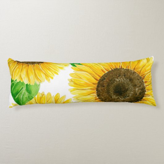 Zonnebloemen Lichaamskussen (Achterkant)